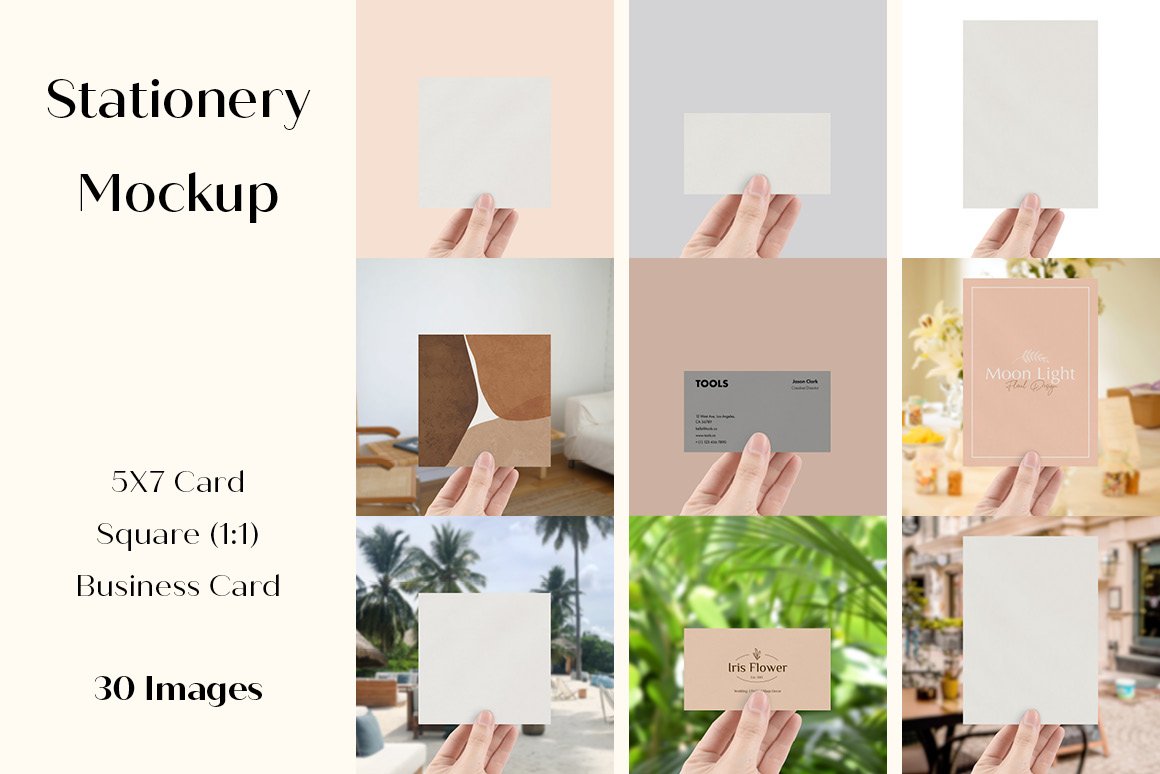 Stationery Mockup with Hand cover image.