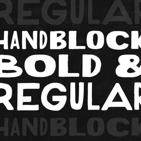 HandBlock Bold & Regular cover image.