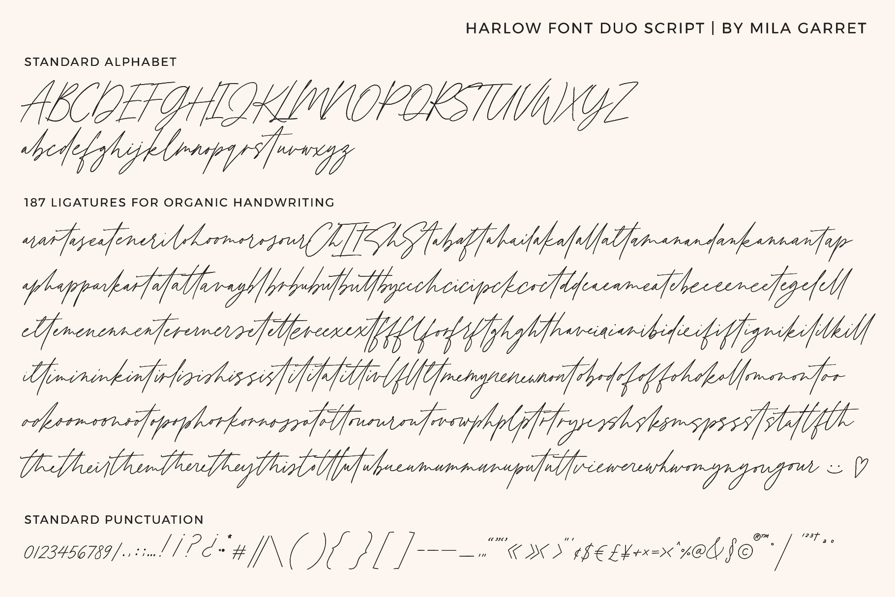 handwriting font duo serif script pairing elegant handwritten clean simple minimalist branding websites harlow font duo mila garret 791