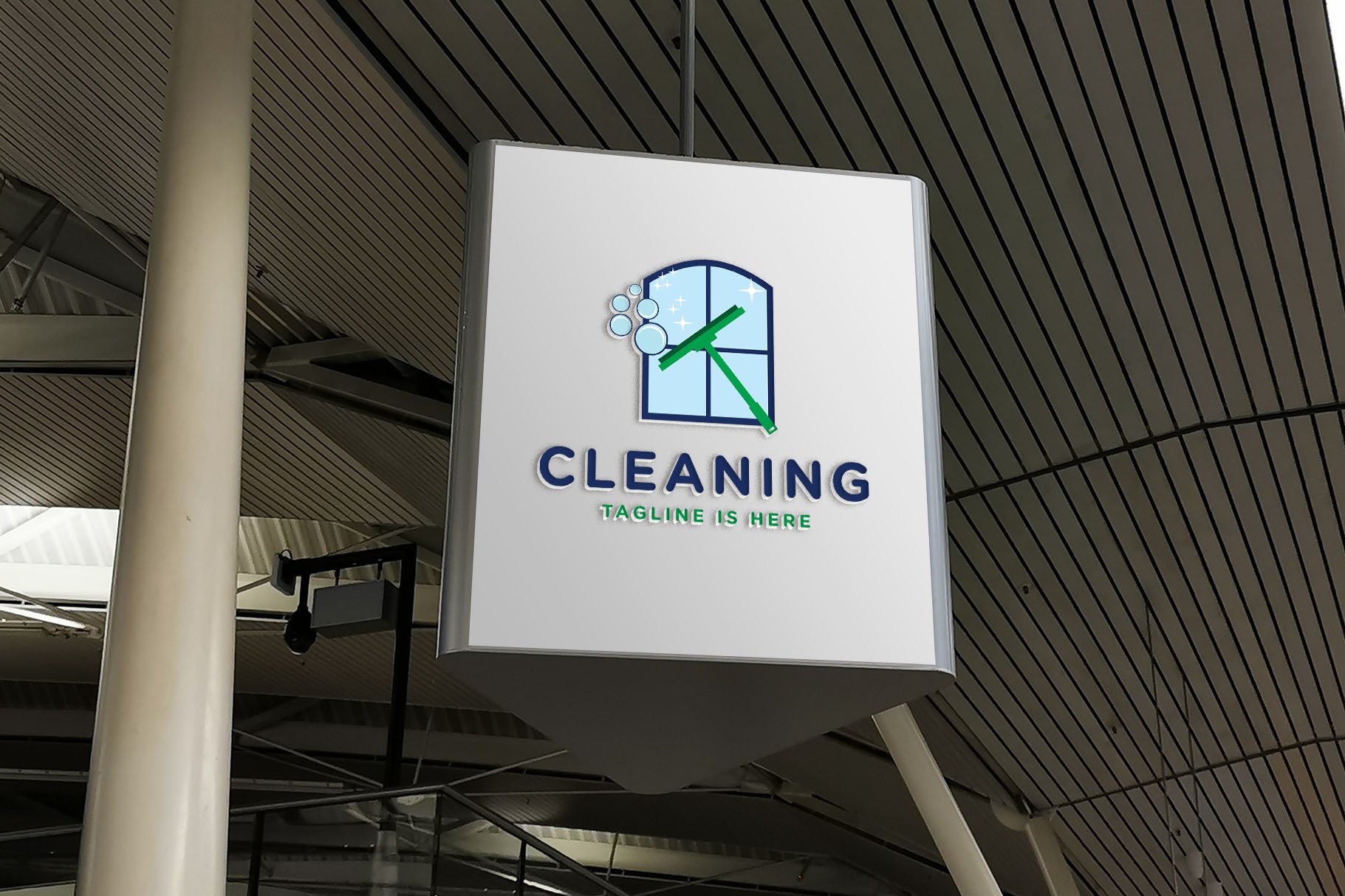 Cleaning services logo cover image.