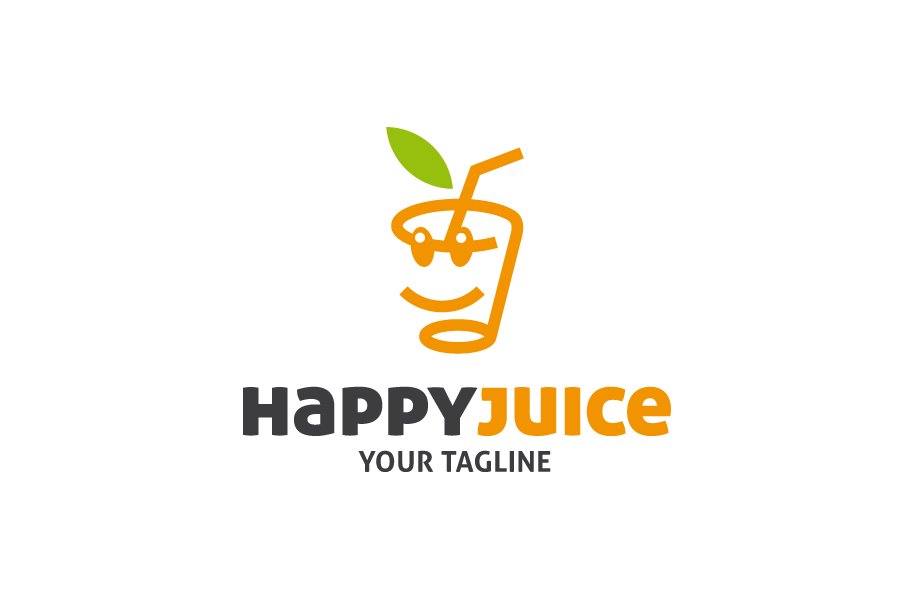Happy Orange Juice Logo cover image.
