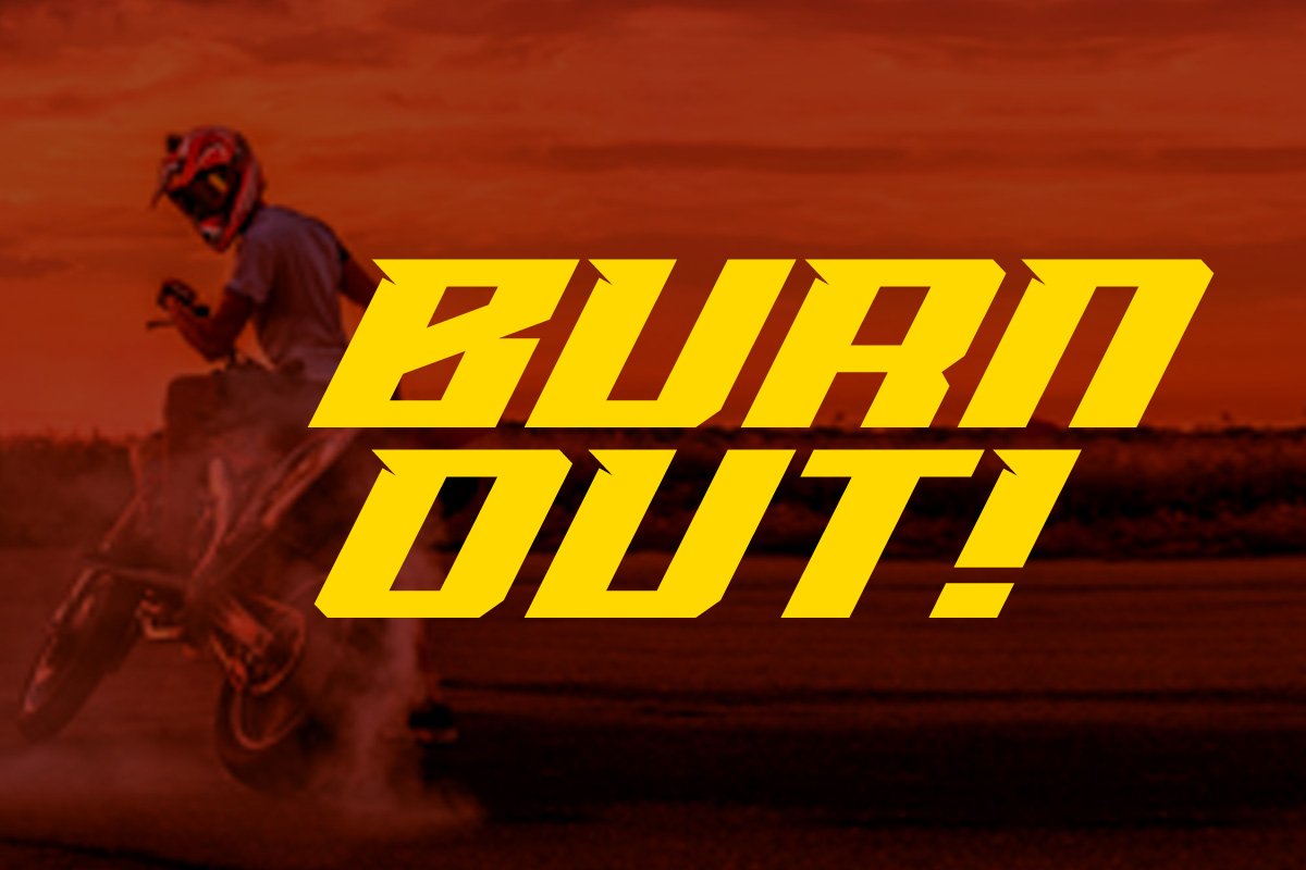 Hard Race Font preview image.