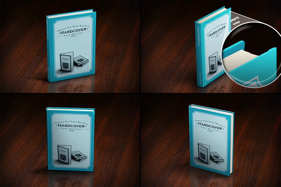 Hardcover Book Mockups - mega pack preview image.