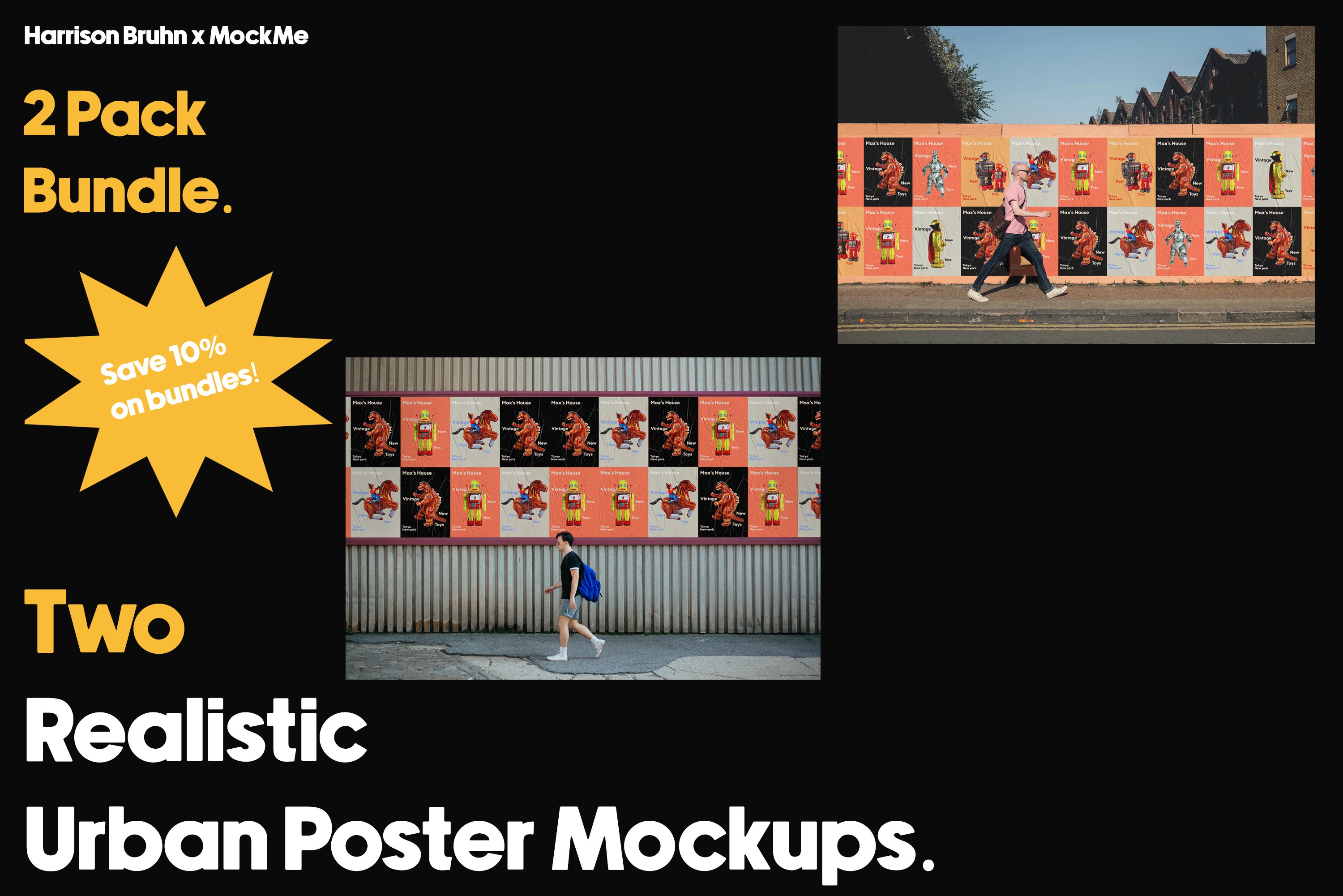 Urban Outdoor Poster Mockup Bundle 2 cover image.