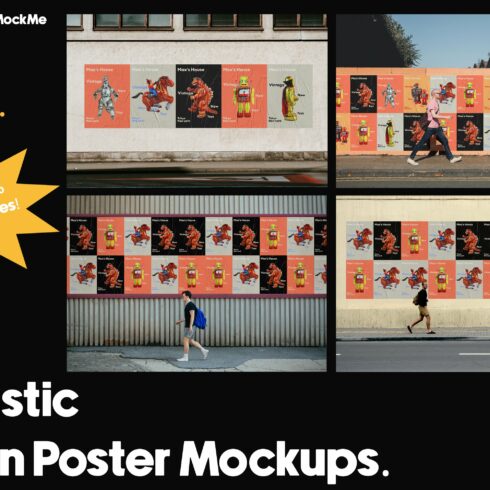 Urban Outdoor Poster Mockup Bundle 4 cover image.