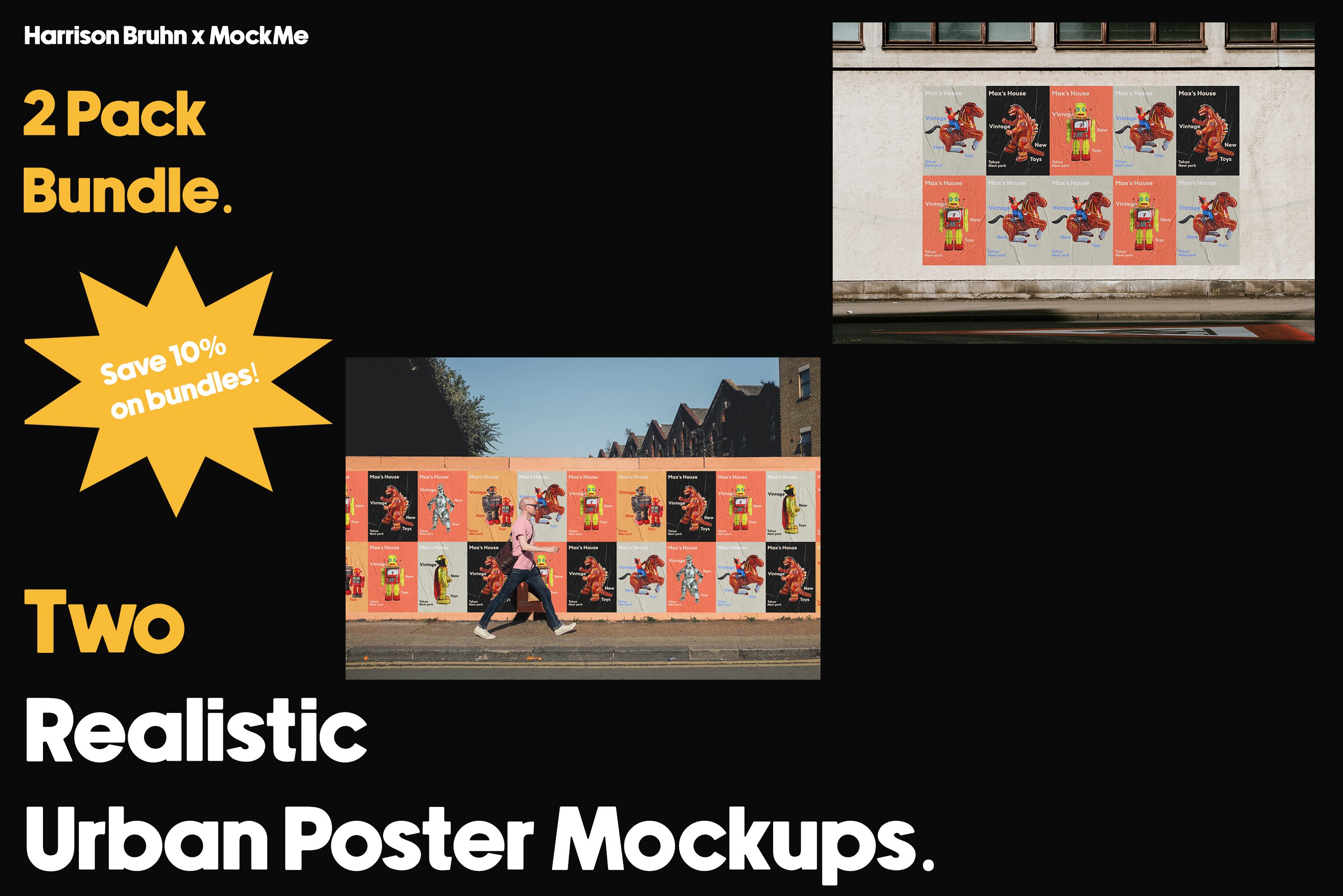 Urban Outdoor Poster Mockup Bundle 2 cover image.