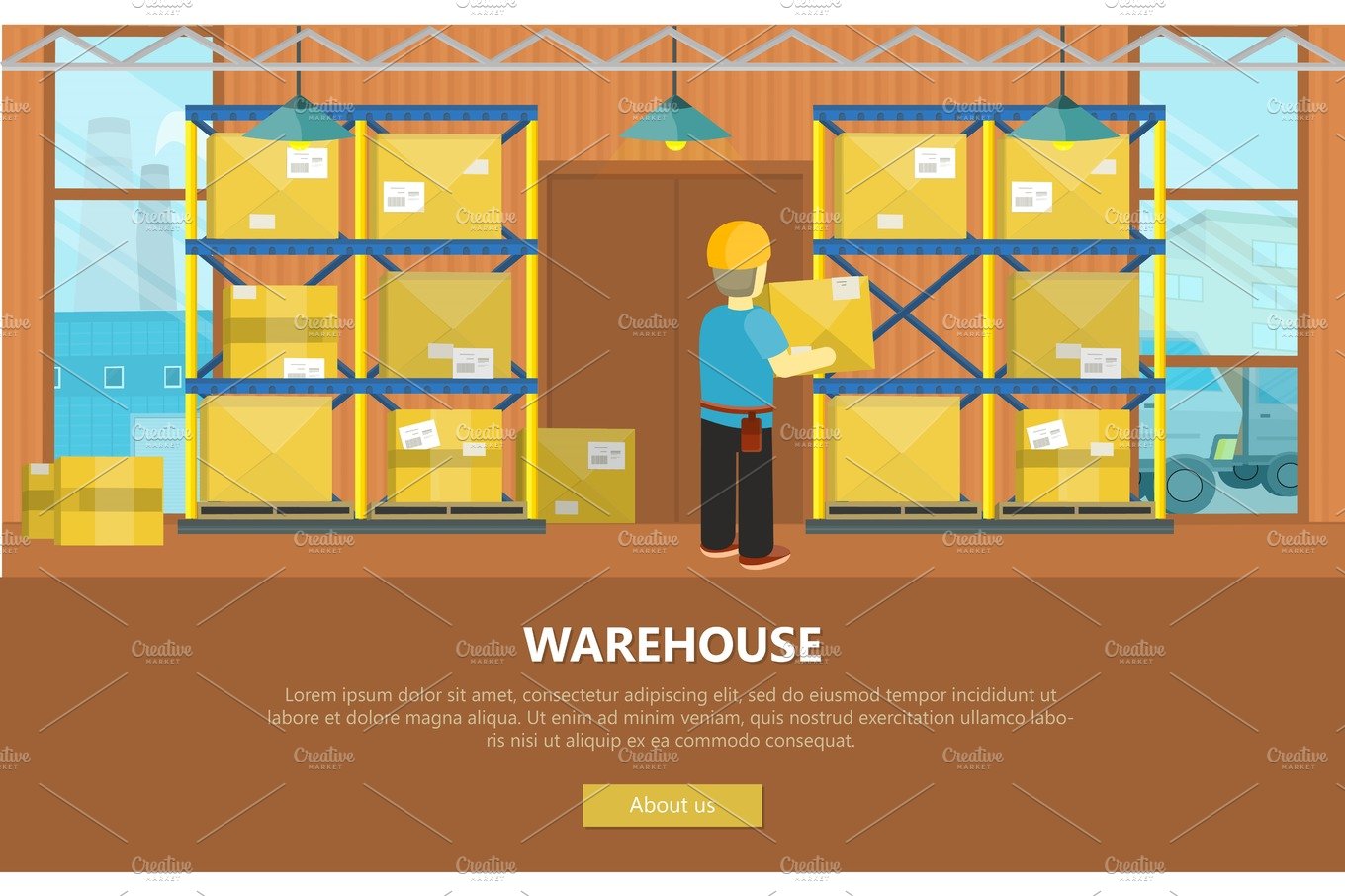 Warehouse Interior Banner cover image.