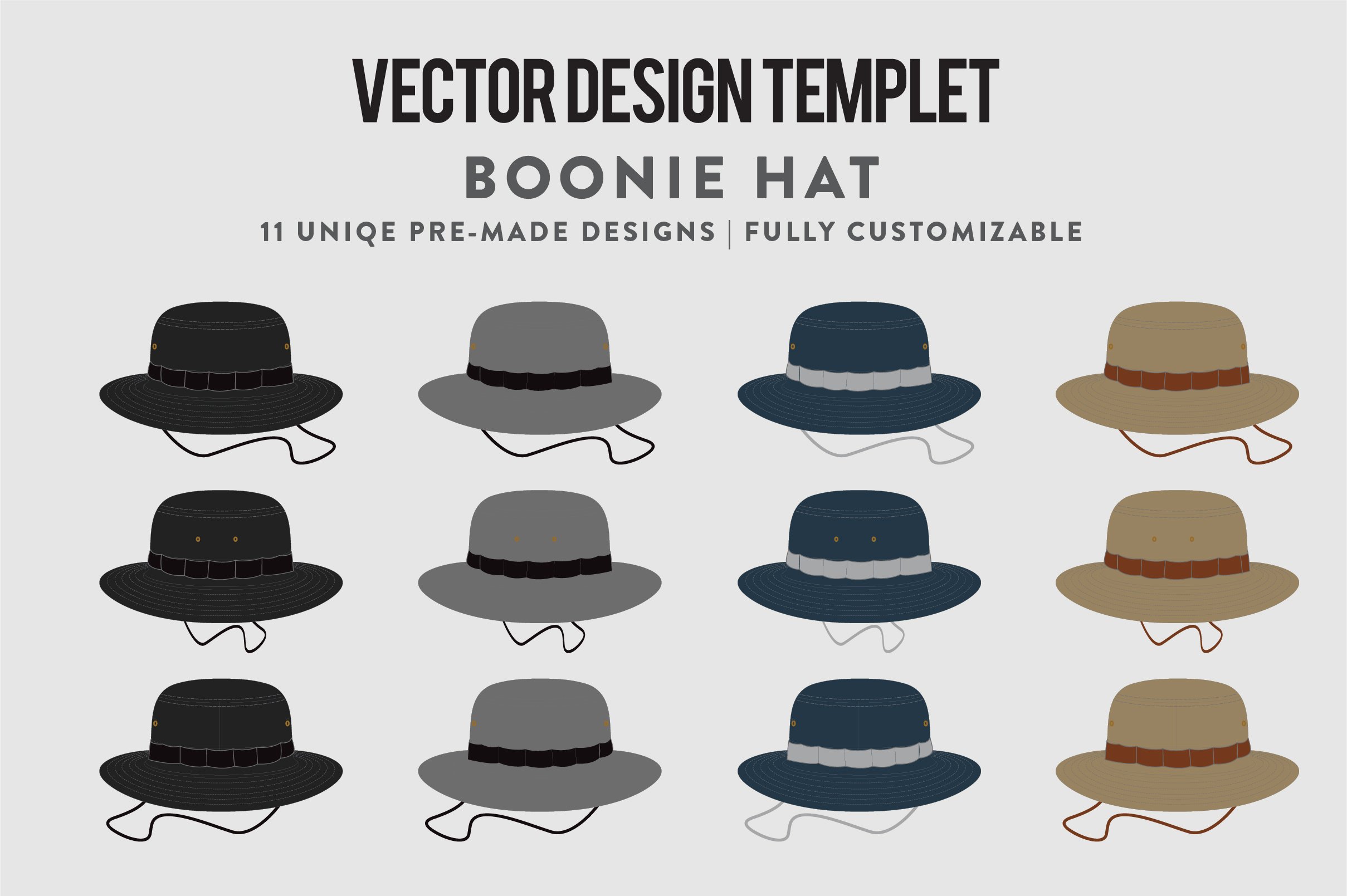 Hat Template - Boonie Hat cover image.