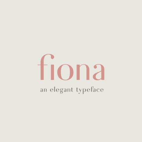 Fiona - An Elegant Typeface cover image.