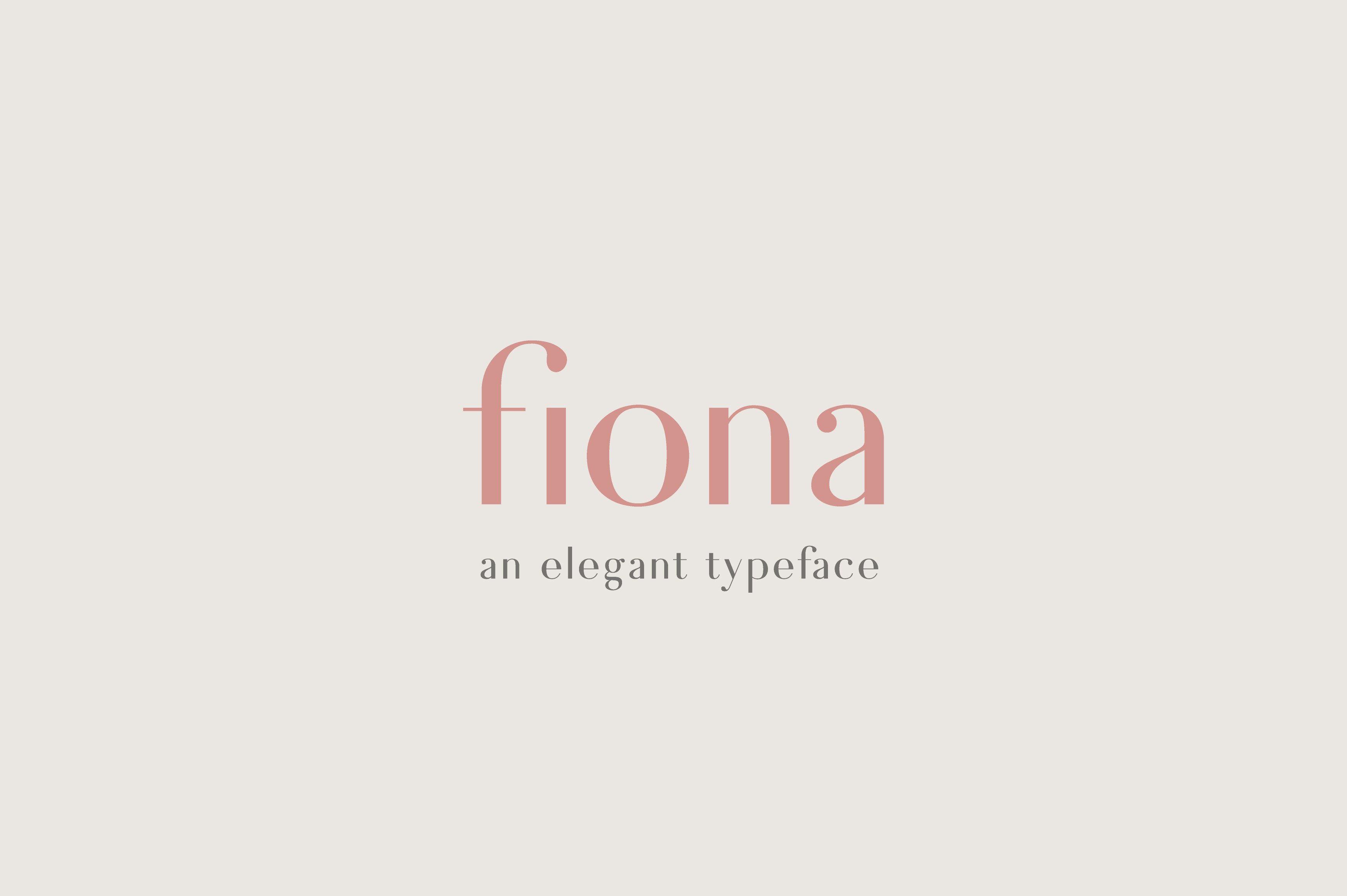 Fiona - An Elegant Typeface cover image.