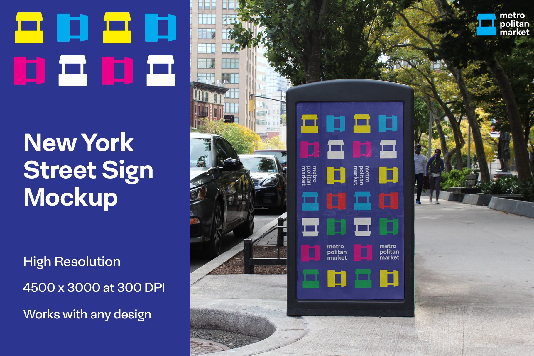 New York Street Sign Mockup cover image.