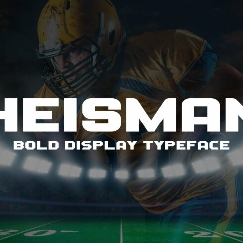 Heisman - Sports Display Typeface cover image.