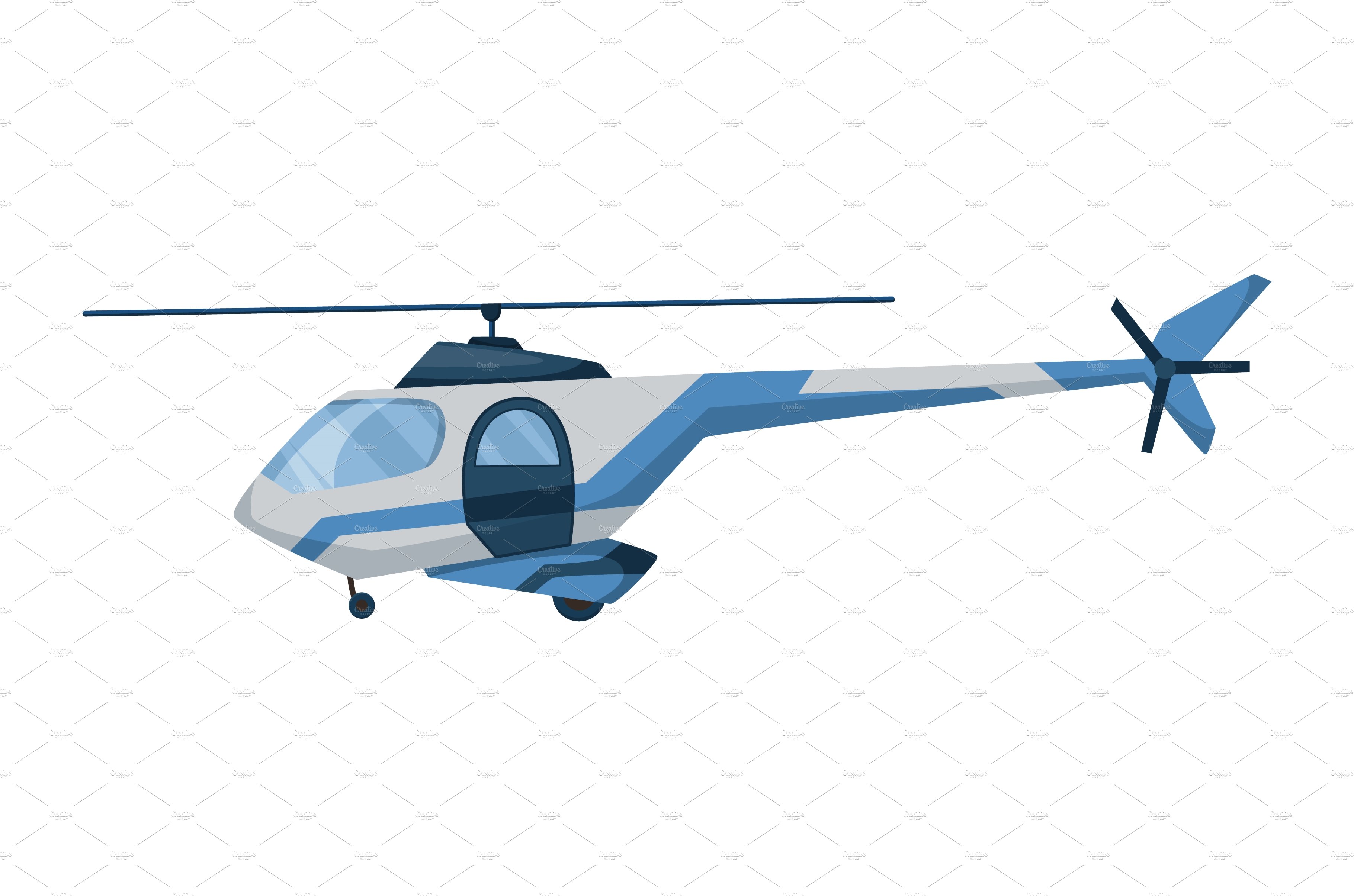 Helicopter cartoon aviation cover image.