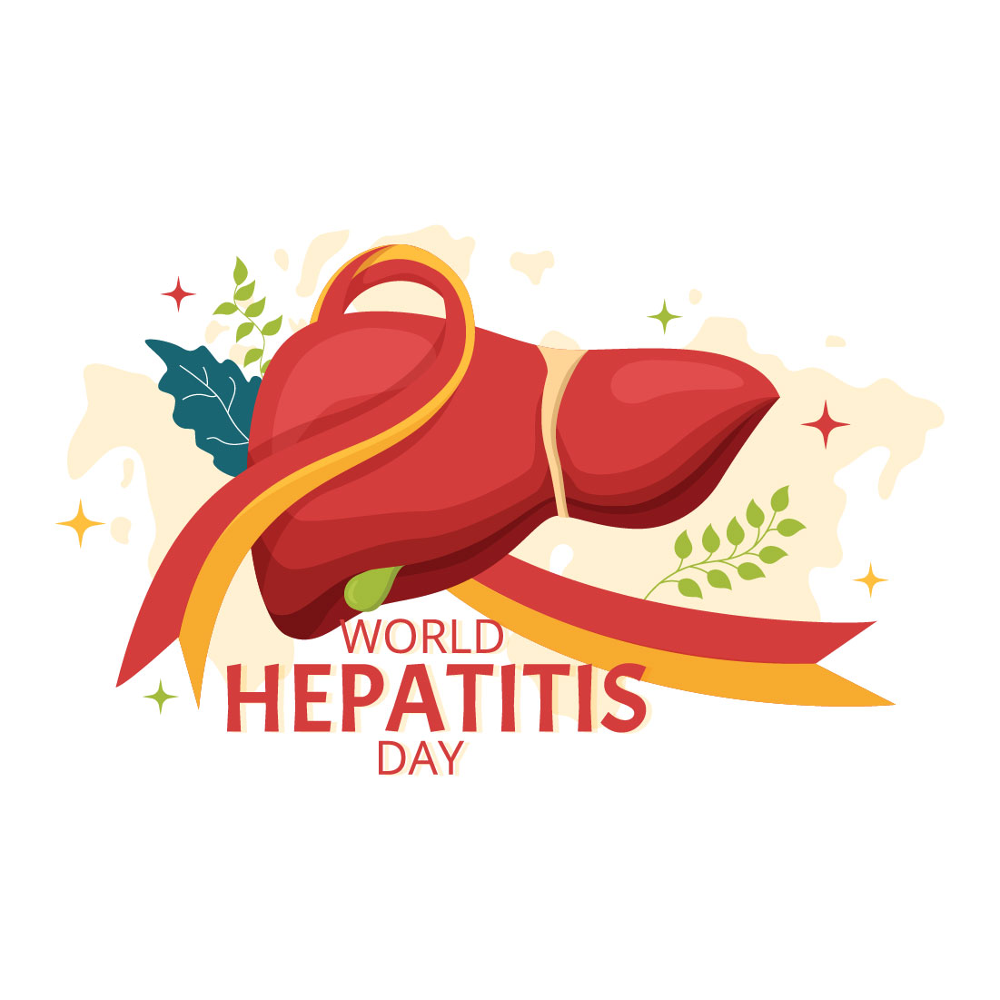 13 World Hepatitis Day Illustration preview image.