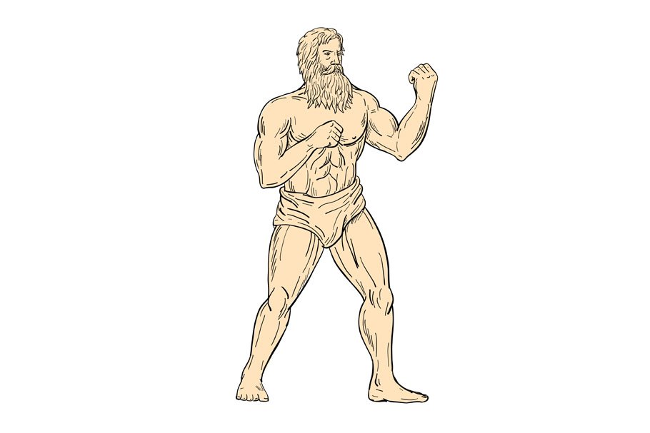 Hercules In Boxer Fighting Stance cover image.