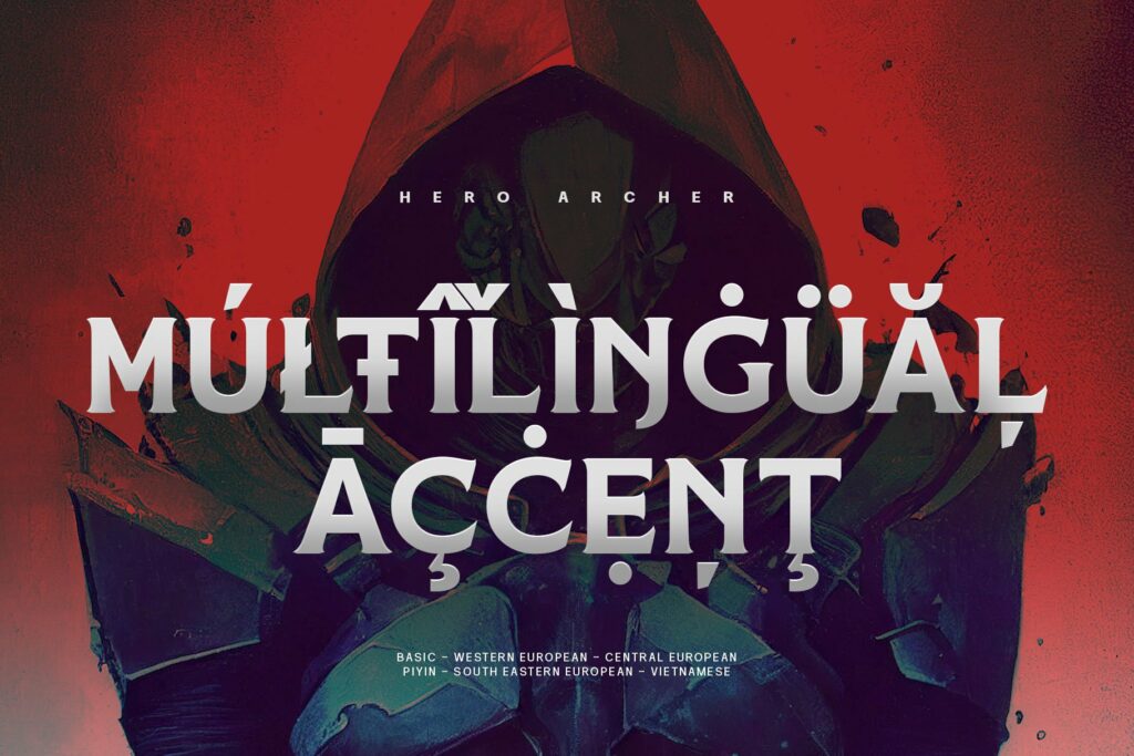 The Hero Archer Typeface MasterBundles