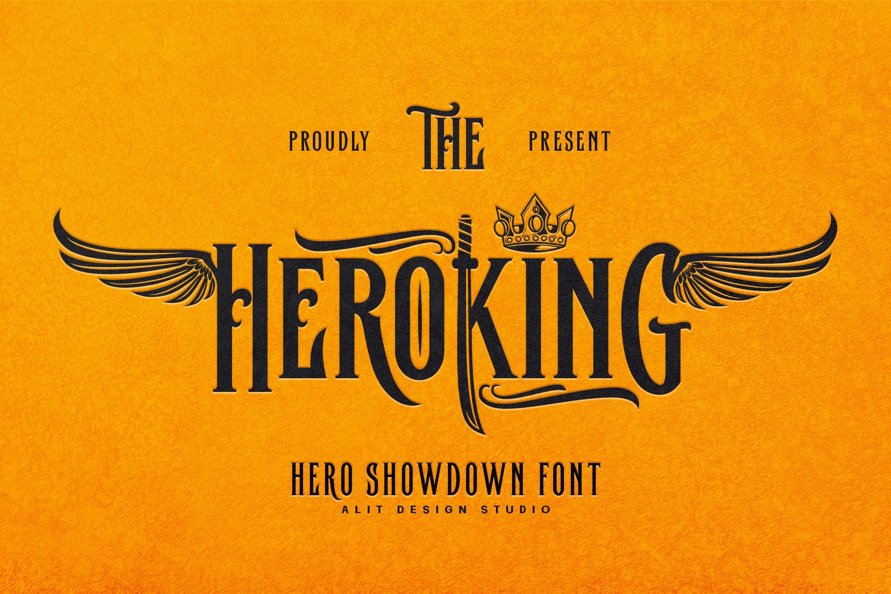 The Hero King Typeface cover image.