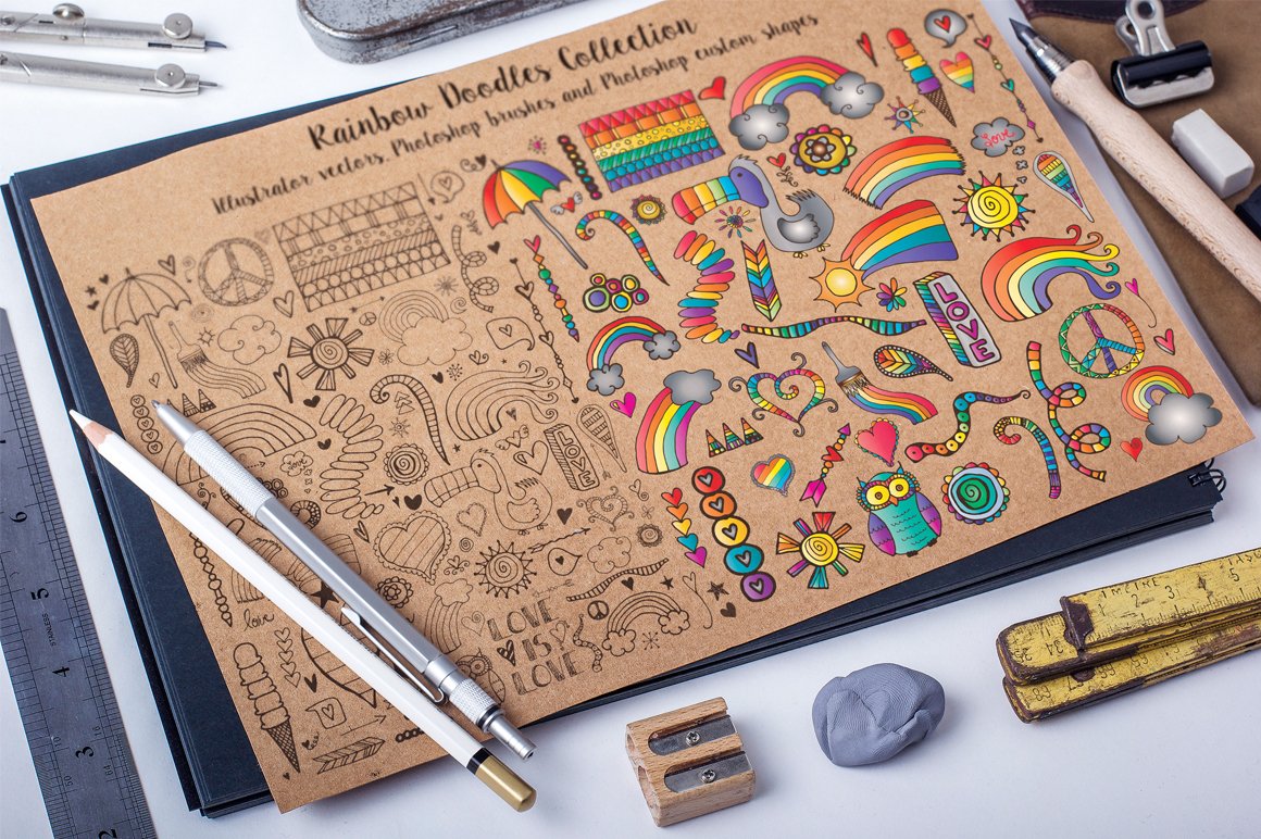 Rainbow Doodles cover image.