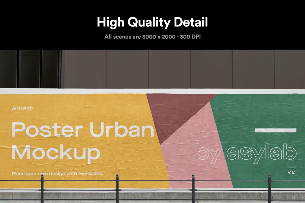 10 Urban Poster Street Mockups - PSD – MasterBundles