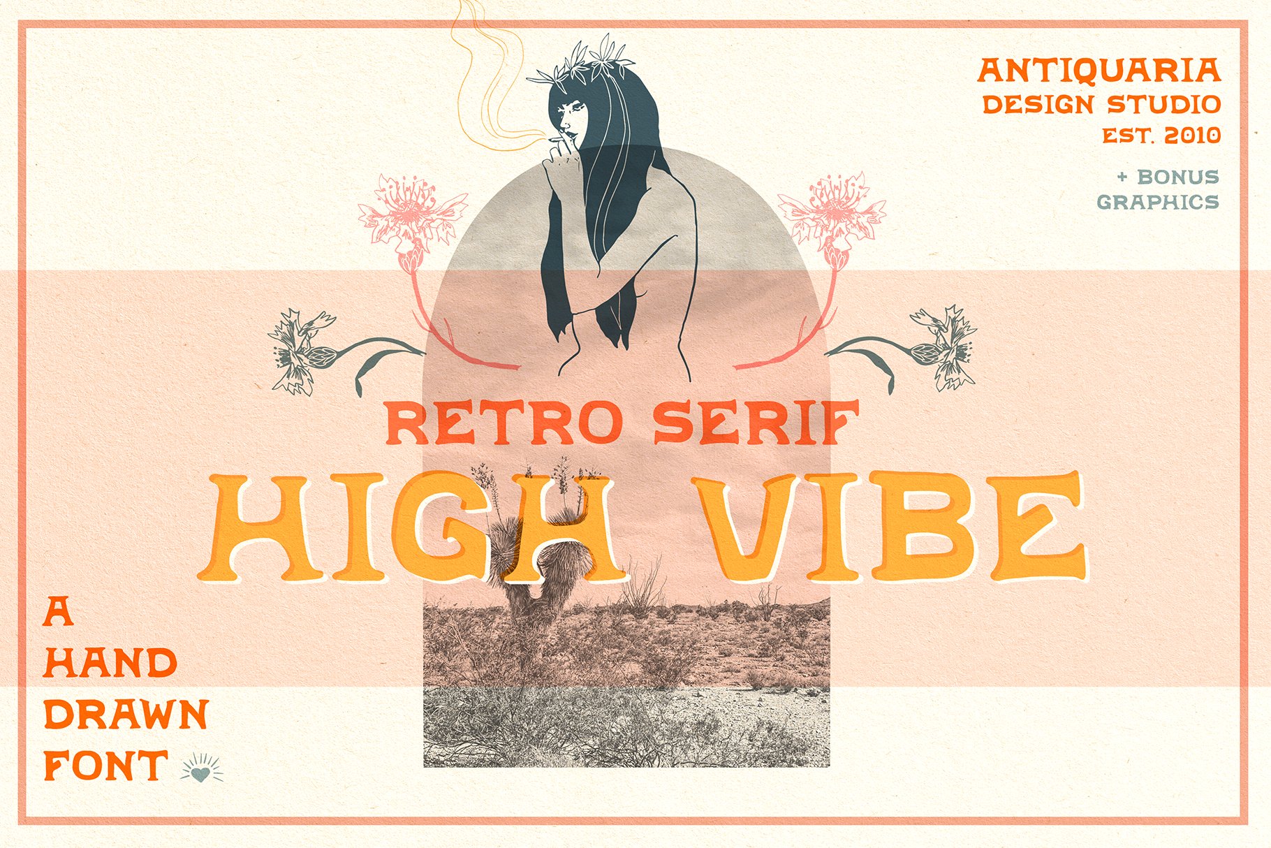 High Vibe - Vintage Retro Serif cover image.