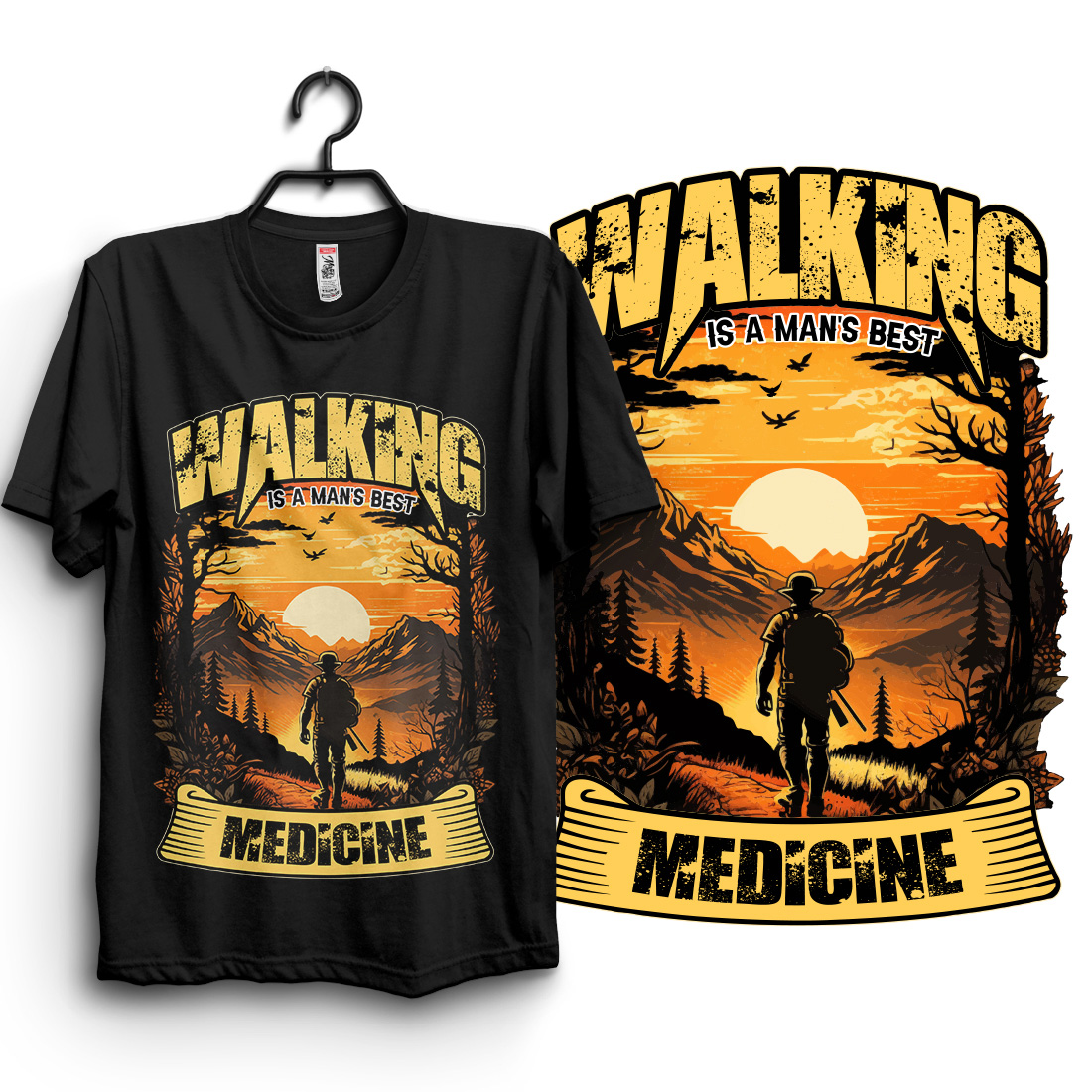 Hiking T-shirt Design, Hiking Shirt Design