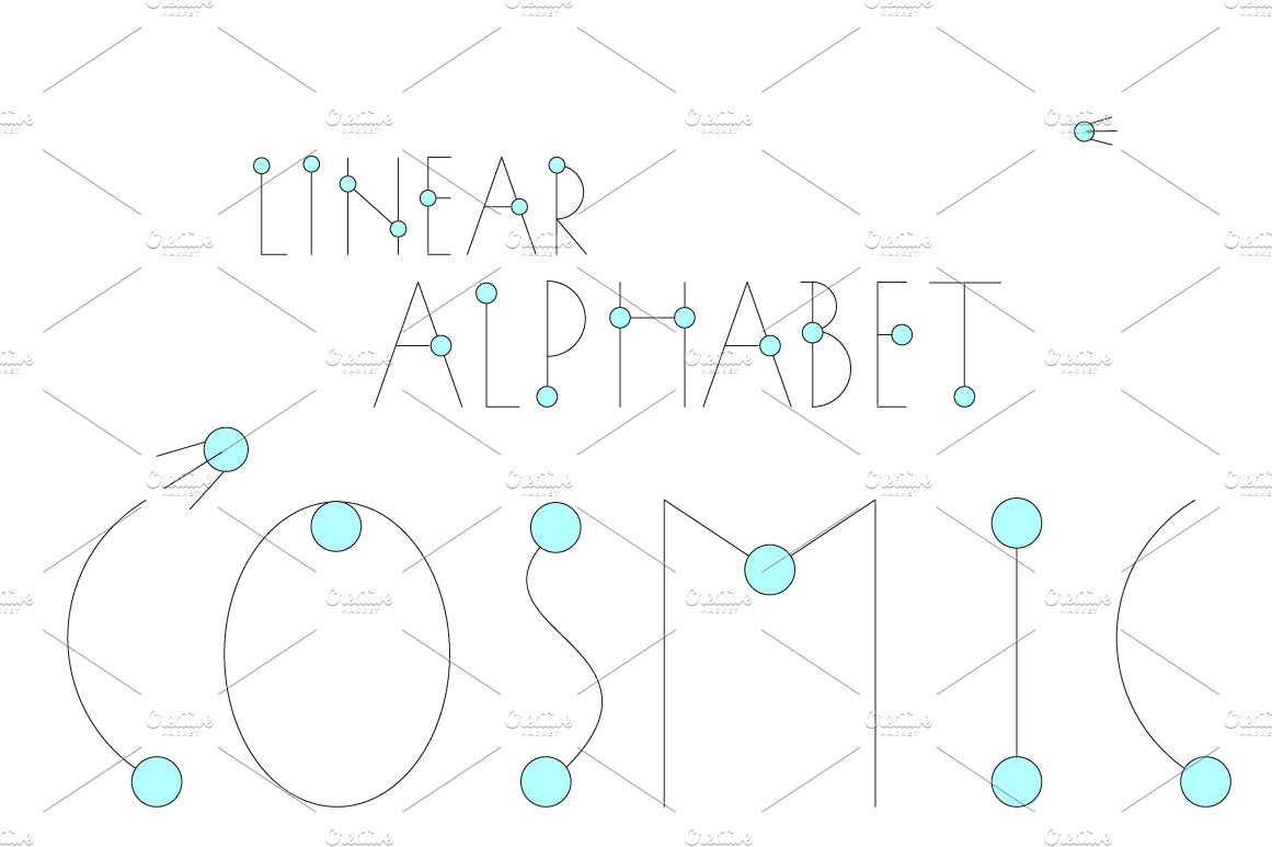 COSMIC alphabet preview image.