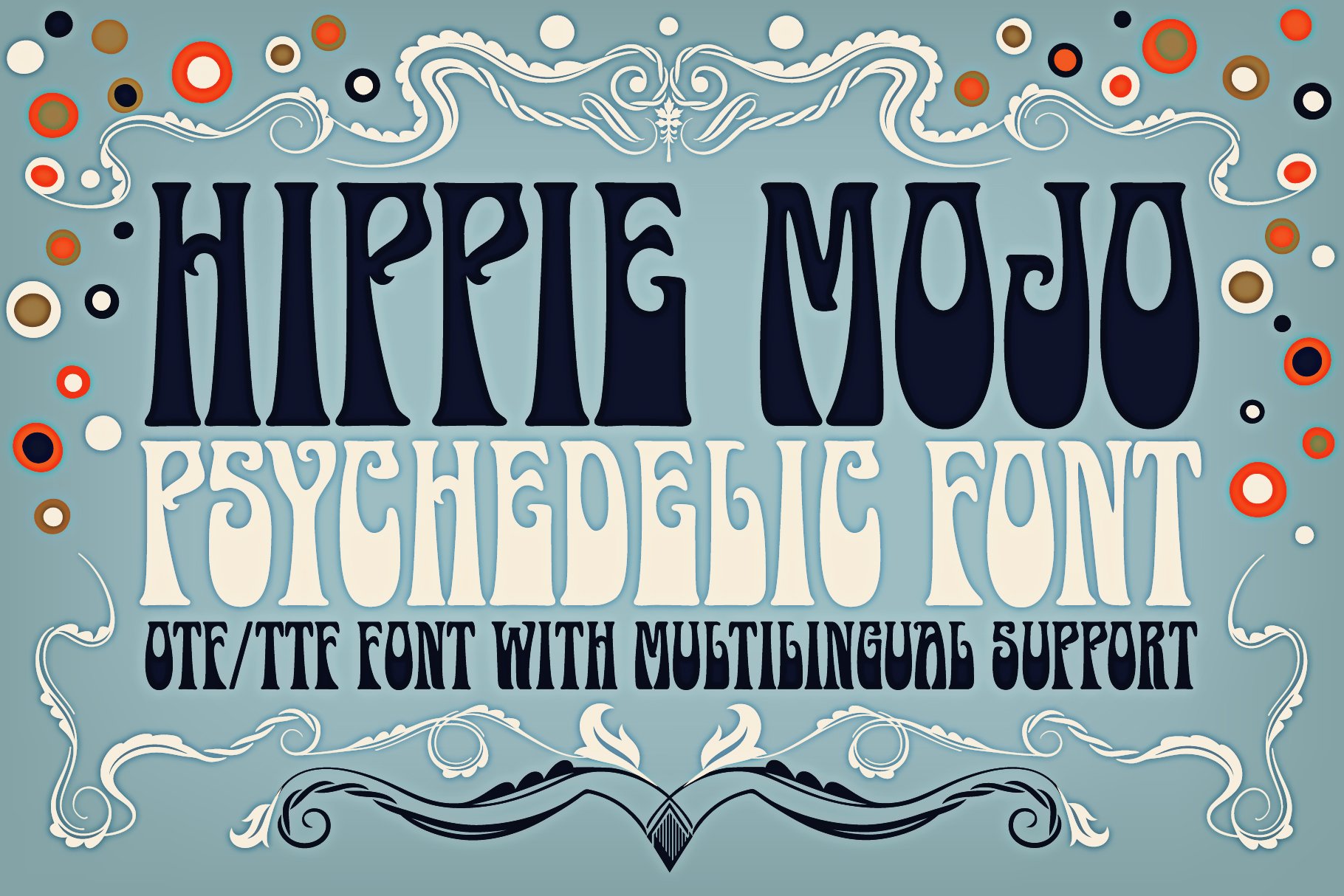 Hippie Mojo Font cover image.