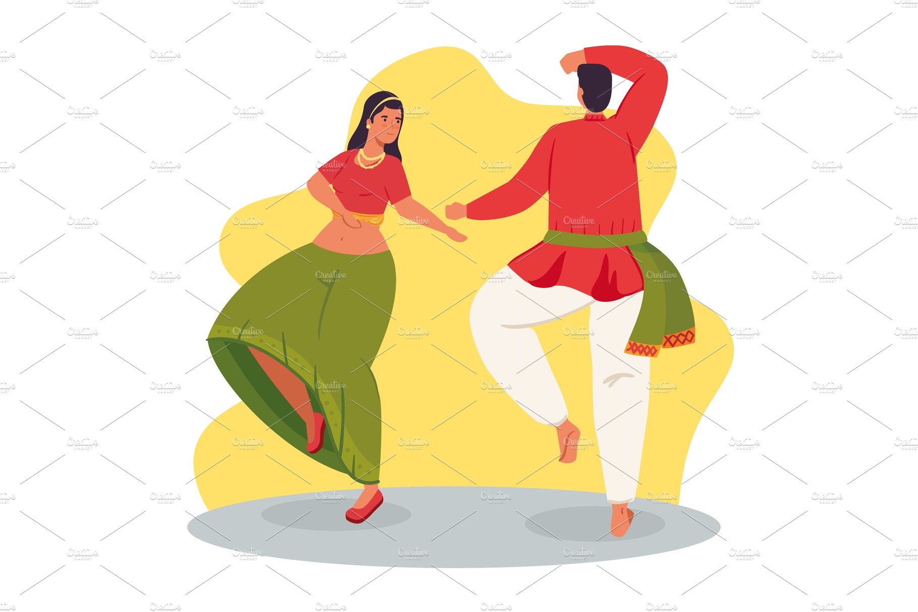 woman and man indian with clothes cover image.