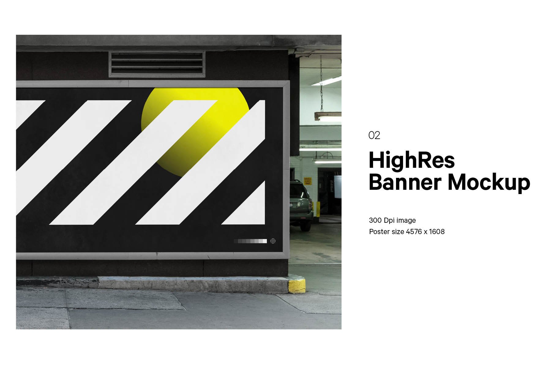 Urban Banner Mockup preview image.