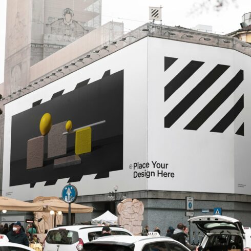 Urban Corner Billboard XXL Mockup cover image.