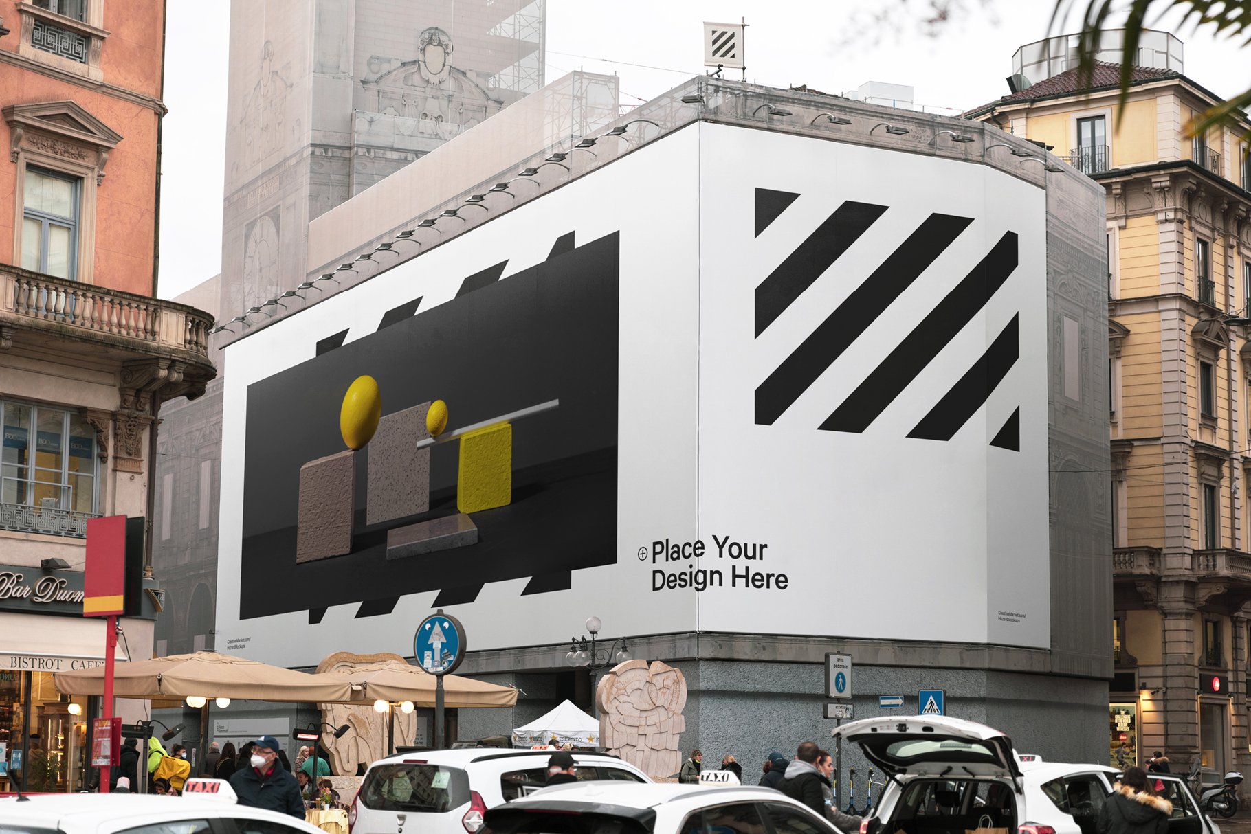 Urban Corner Billboard XXL Mockup cover image.