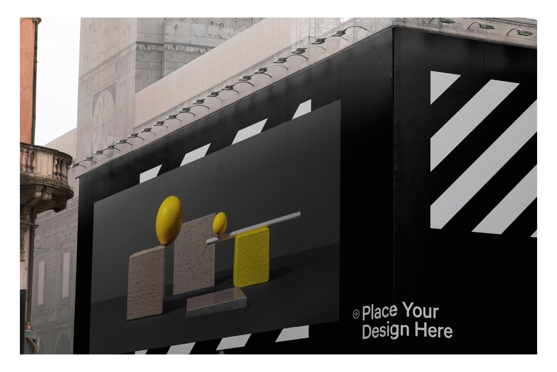 Urban Corner Billboard XXL Mockup preview image.