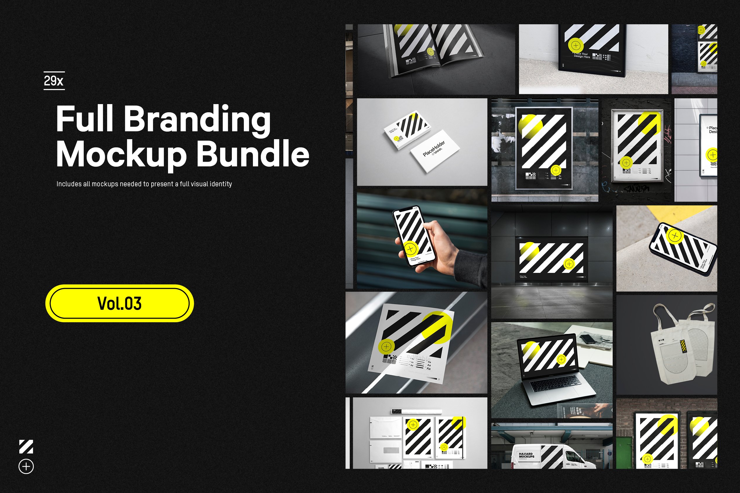 30x Full Branding Mockup Bundle cover image.