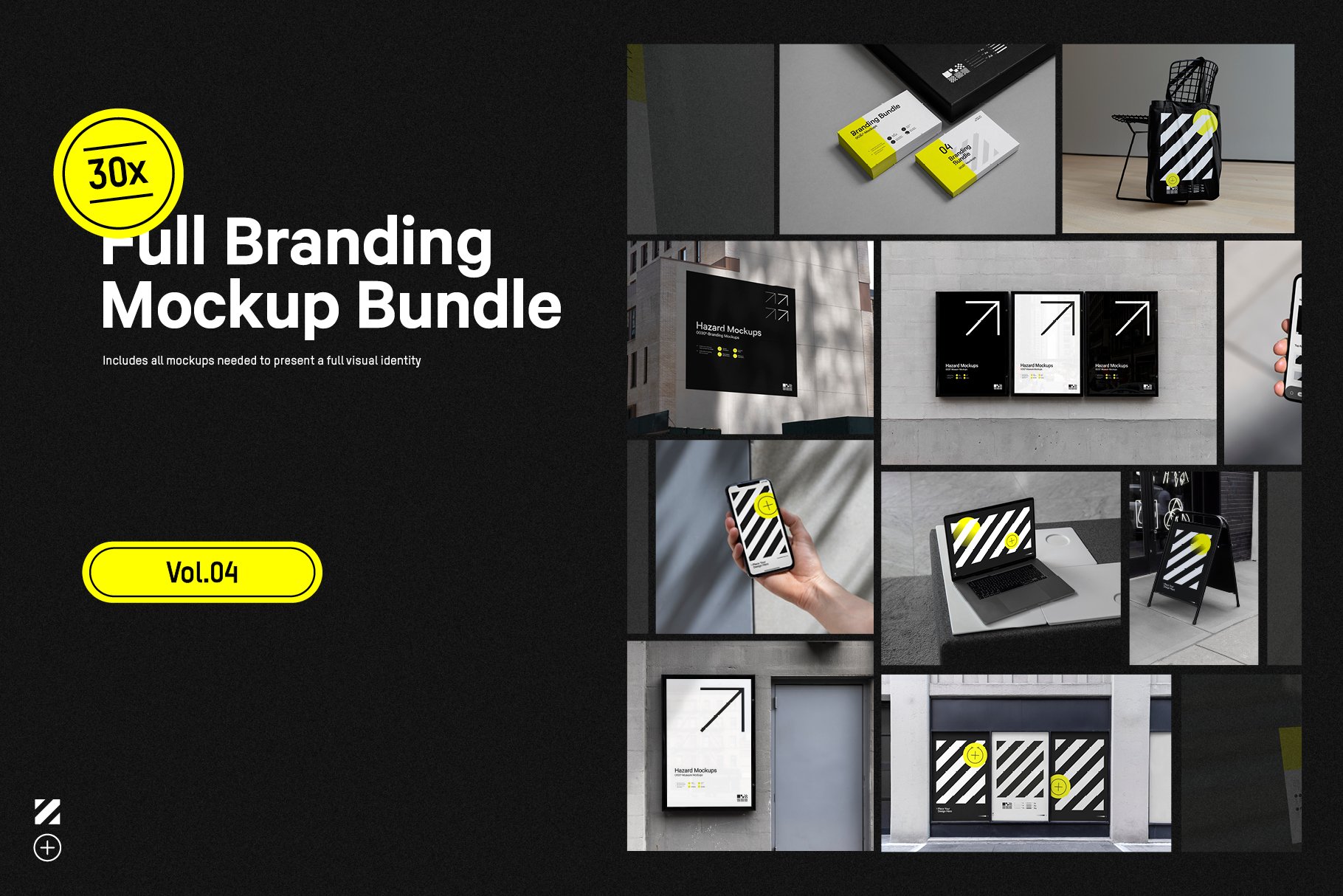 30x Branding Mockup Bundle Vol.04 cover image.