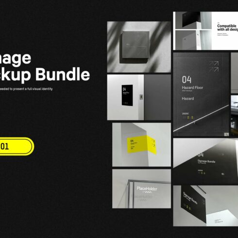 24x Signage Mockup Bundle cover image.