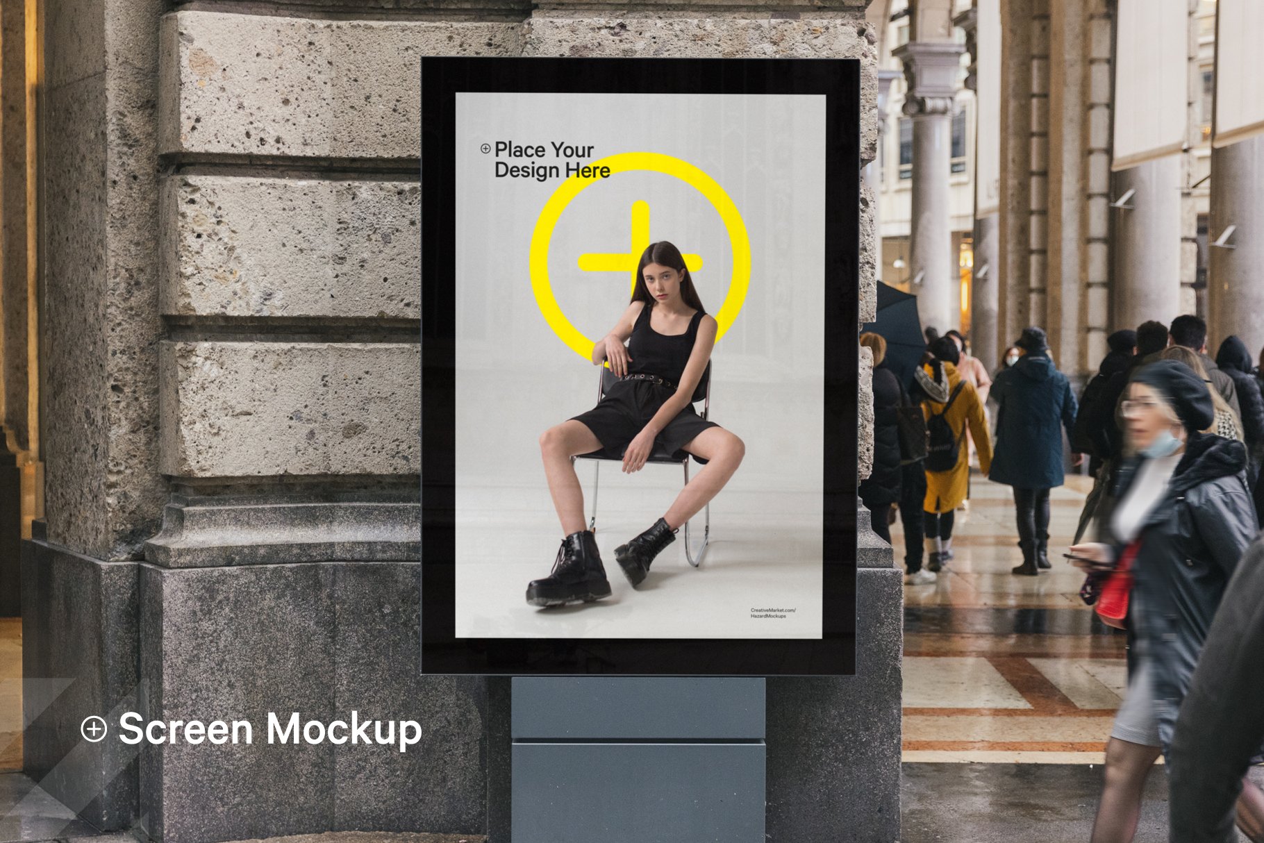 Outdoor Display Poster Mockup cover image.