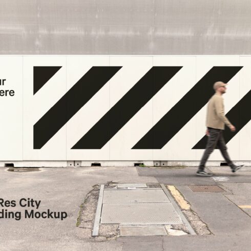 Outdoor Hoarding Billboard Mockup cover image.