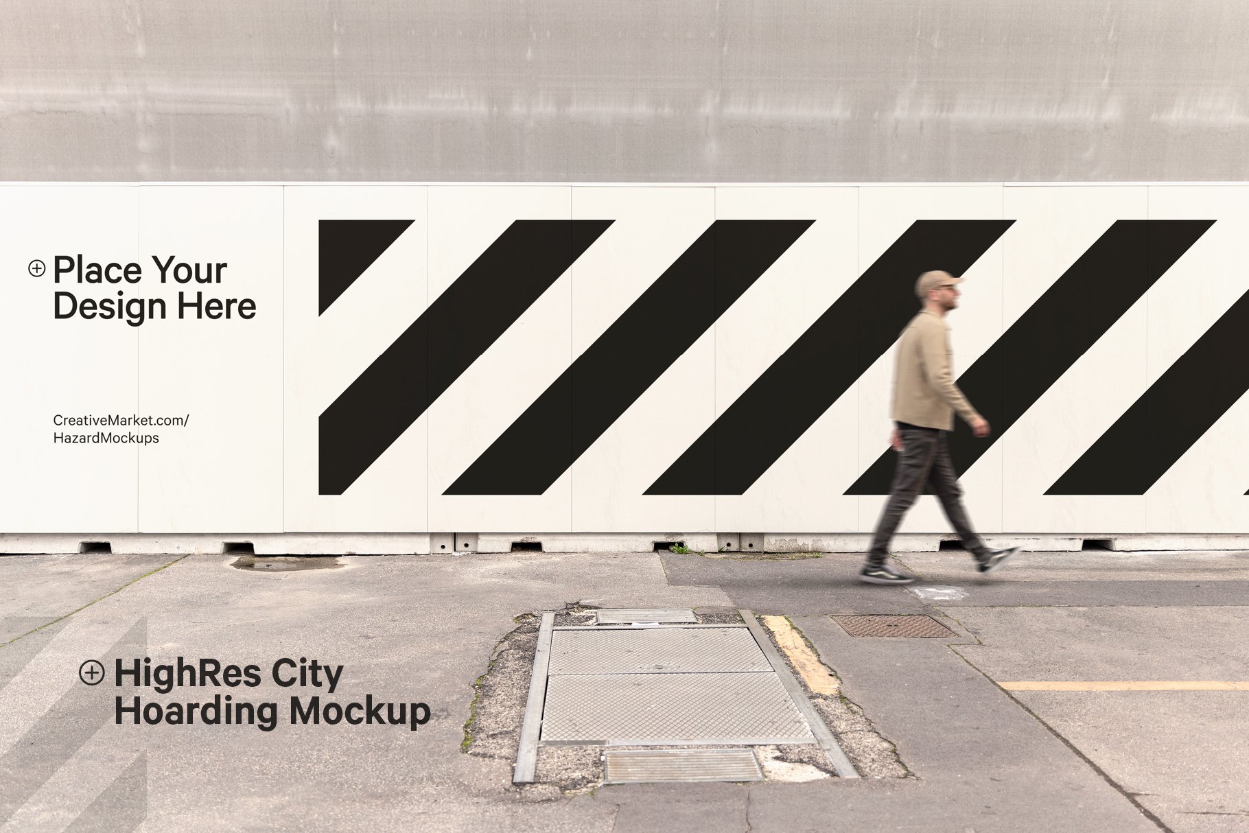 Outdoor Hoarding Billboard Mockup cover image.