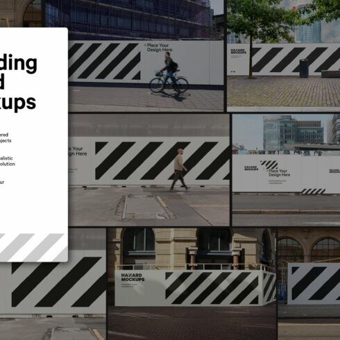 Outdoor Hoarding Mockup Bundle cover image.