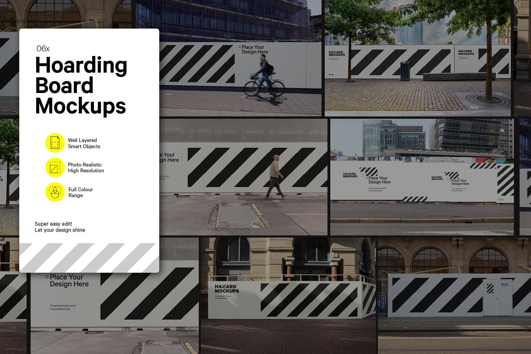 Outdoor Hoarding Mockup Bundle cover image.