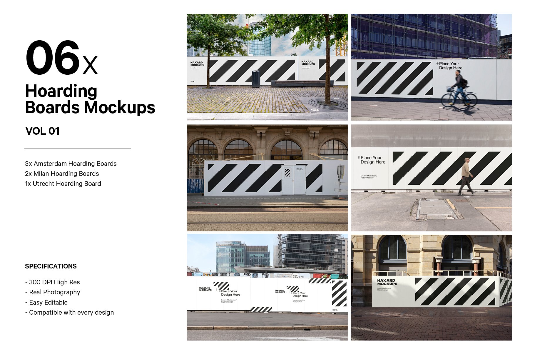 Outdoor Hoarding Mockup Bundle preview image.