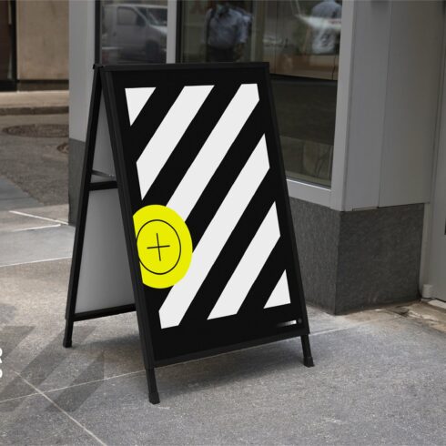 Sandwich Board Mockup cover image.