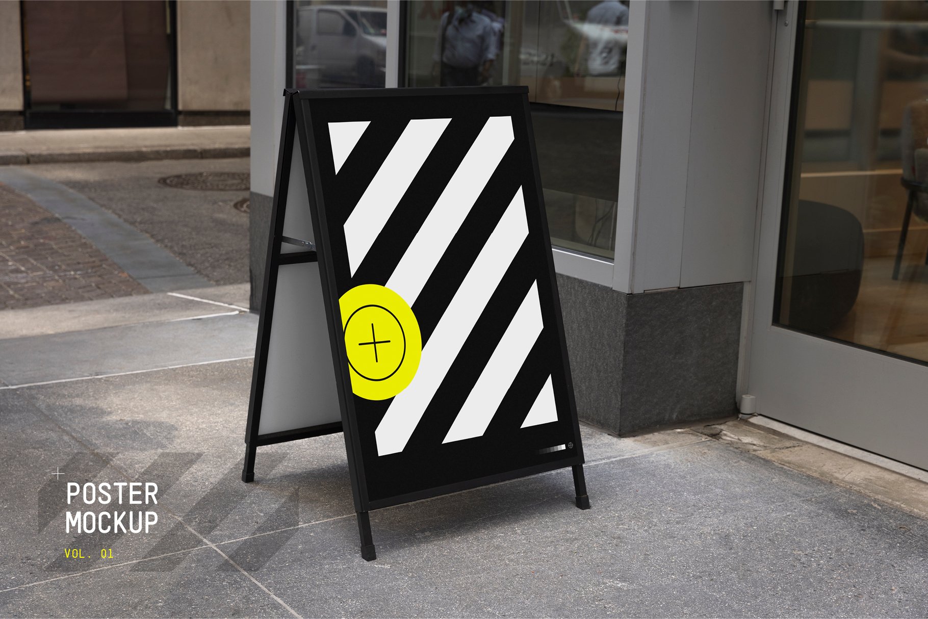 Sandwich Board Mockup cover image.