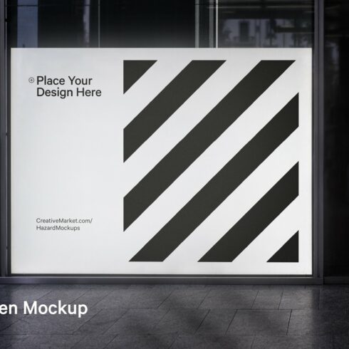 Screen Display Advertisement Mockup cover image.