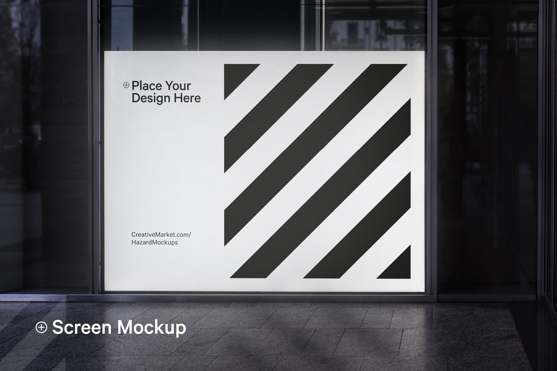 Screen Display Advertisement Mockup cover image.