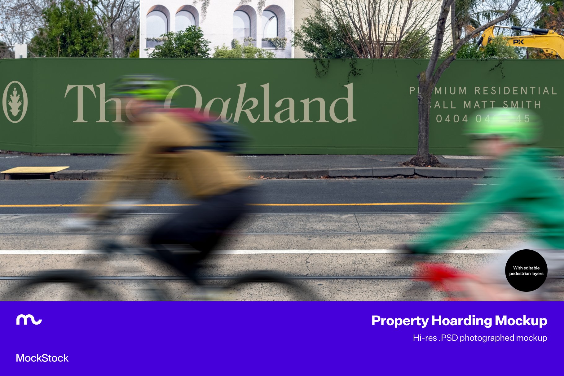 Property Hoarding Billboard Mockup cover image.