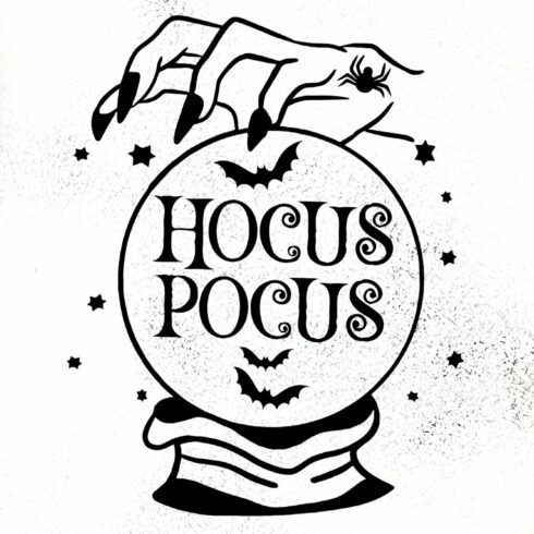 Hocus Pocus Crystal Ball svg cover image.