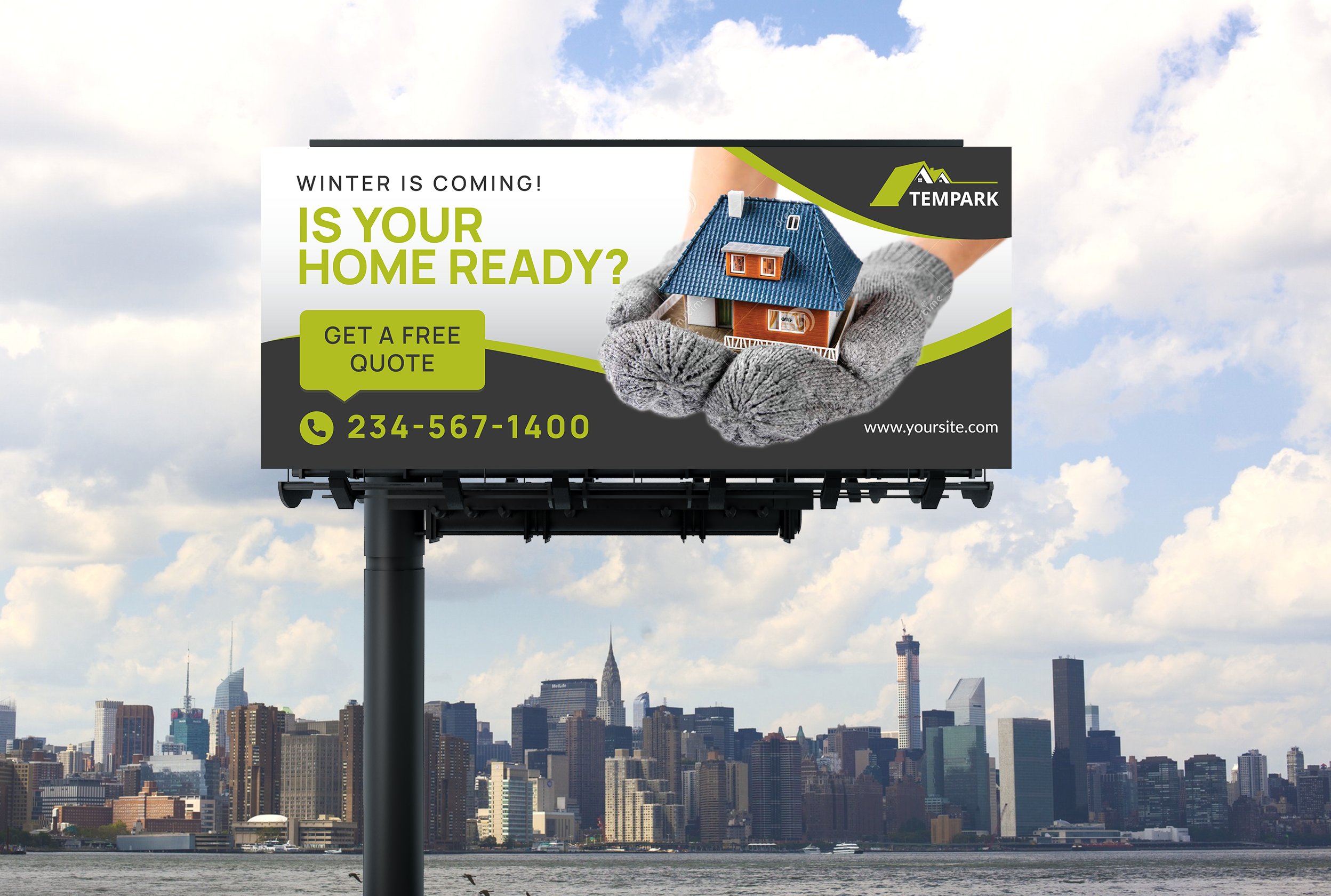 Home Insulation Service Billboard cover image.