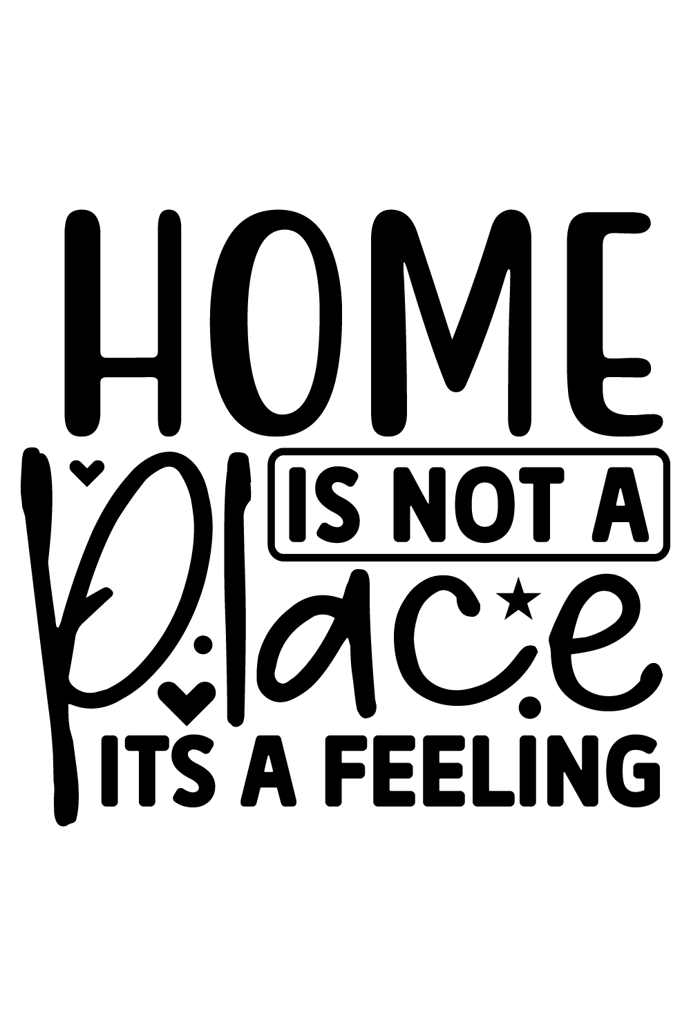 Home is not a place its a feeling pinterest preview image.
