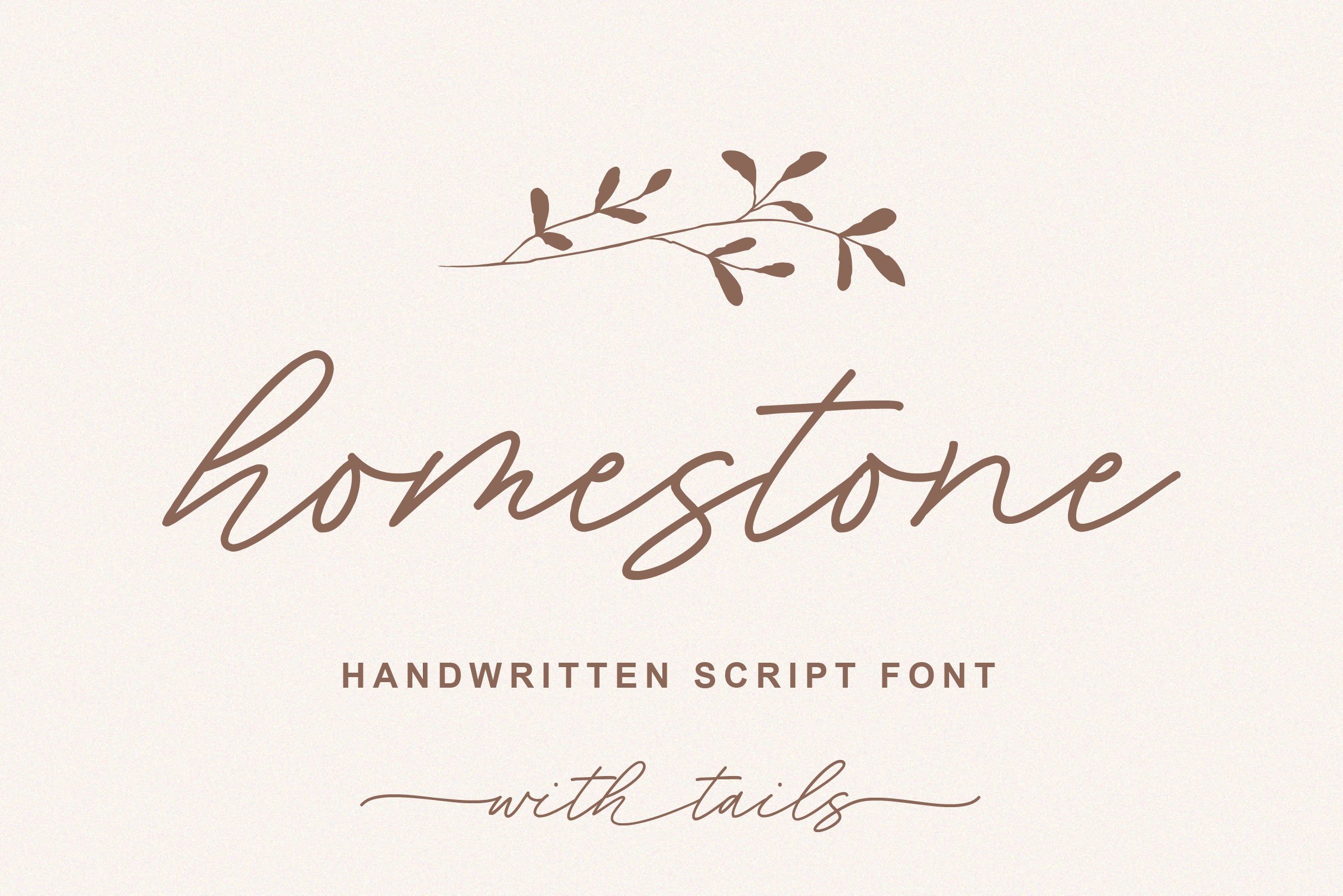 Homestone Handwritten Script Font cover image.